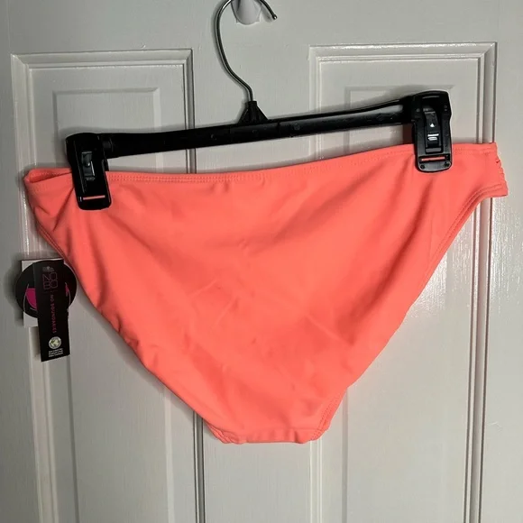 No Boundaries Neon Coral Bikini Bottom - Picture 2 of 4